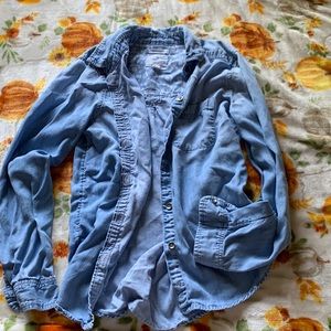 American eagle boyfriend fit chambray long sleeve xs